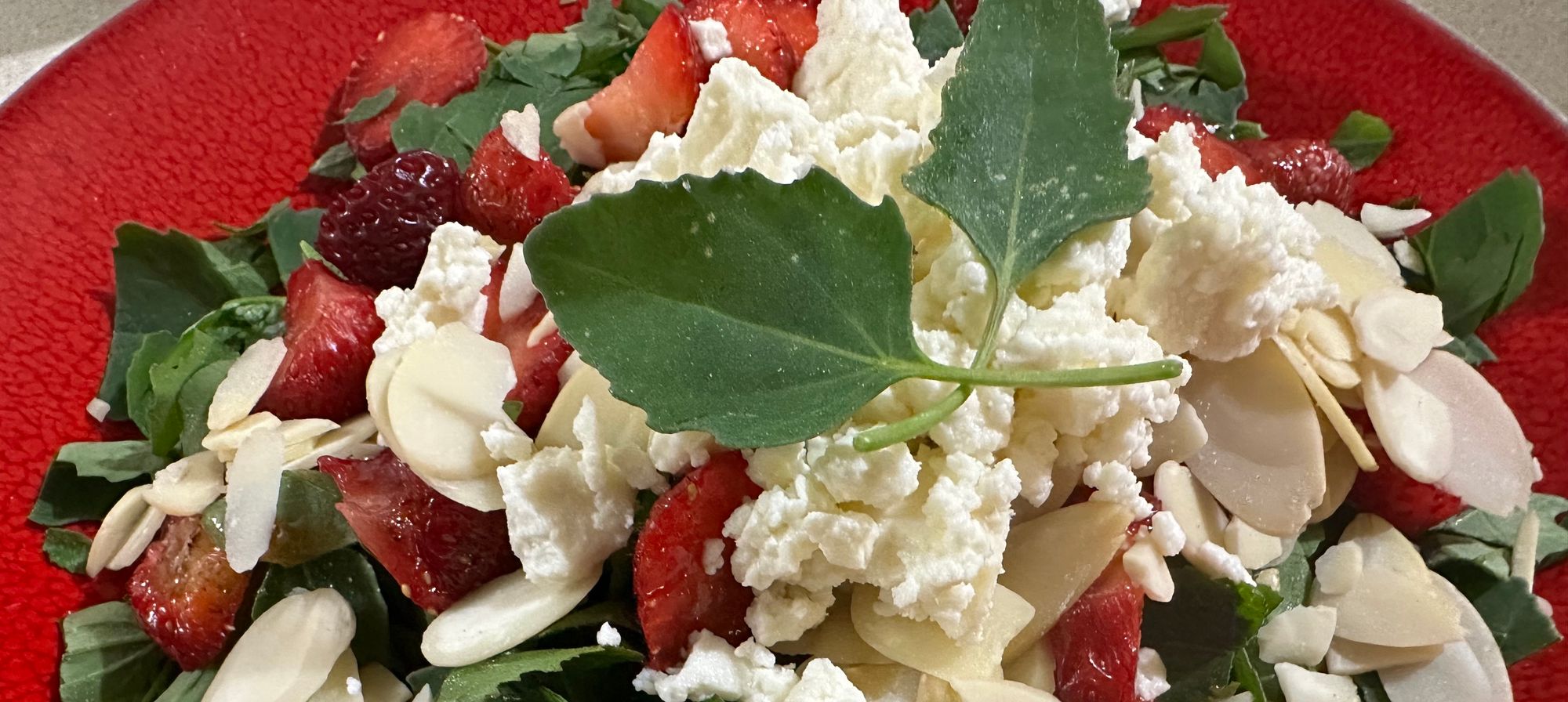 Strawberry Wild Spinach Salad